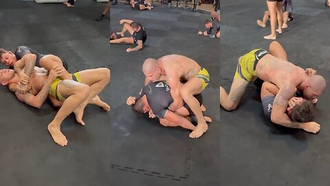 Alex Pereira Showcasing His Improved Grappling Skills against Caio Borralho