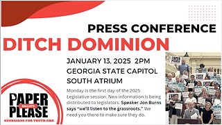 Sam Carline Speaks at the Ditch Dominion Press Conference - January 13, 2024