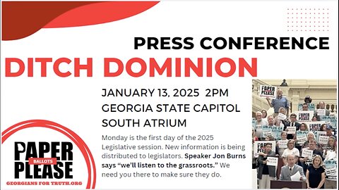 Sam Carline Speaks at the Ditch Dominion Press Conference - January 13, 2024