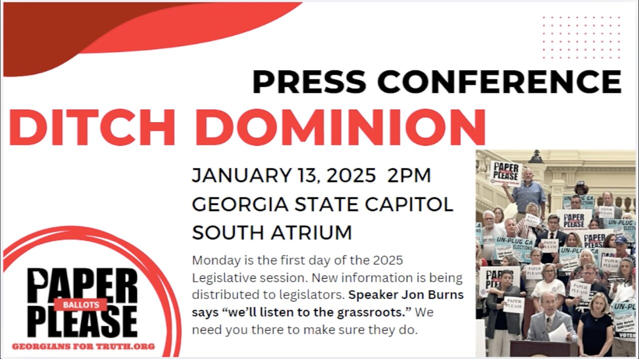 Sam Carline Speaks at the Ditch Dominion Press Conference - January 13, 2024