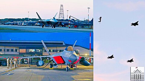 F-22 Raptors Rapidly Deployed to England | USAF Dominates Global Operations.