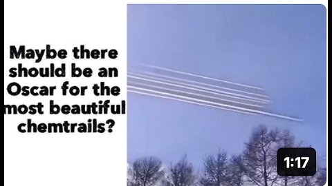 Maybe there should be an Oscar for the most beautiful chemtrails?