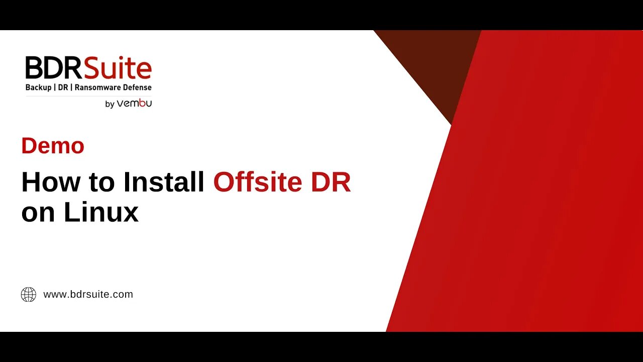 How to Install BDRSuite Offsite DR Server on Linux | BDRSuite