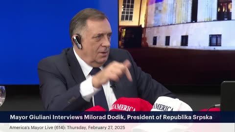 America's Mayor Live (614): Mayor Giuliani Interviews Milorad Dodik, President of Republika Srpska