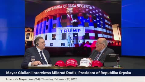 America's Mayor Live (614): Mayor Giuliani Interviews Milorad Dodik, President of Republika Srpska