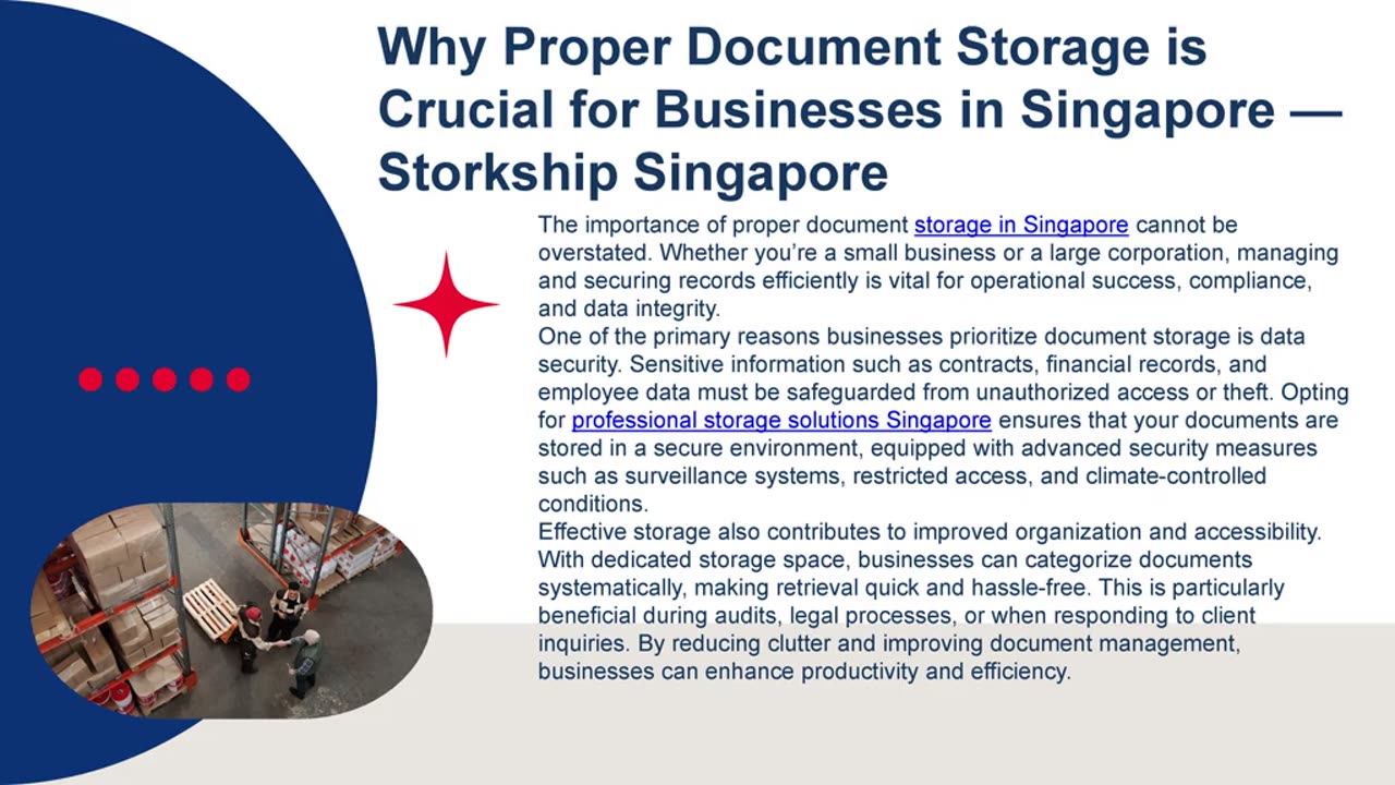 Why Proper Document Storage is Crucial for Businesses in Singapore — Storkship Singapore