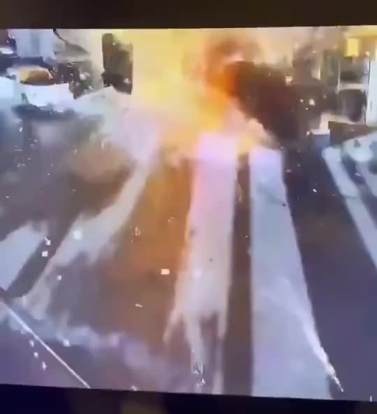 Tesla Cybertruck explodes outside Trump Tower in Las Vegas, USA.