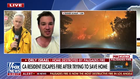 ‘BE STRONG’: California resident escapes fire after trying to save home