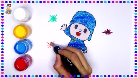 Pocoyo Painting for Kids (Ages 4-6): A Fun and Easy Art Activity for Children