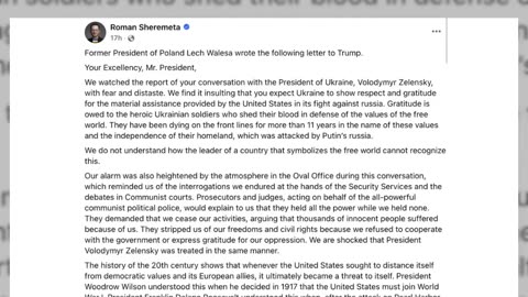 Fact Check: Ex-Polish President Lech Walesa DID Write Letter To Trump Expressing 'Fear And Distaste'