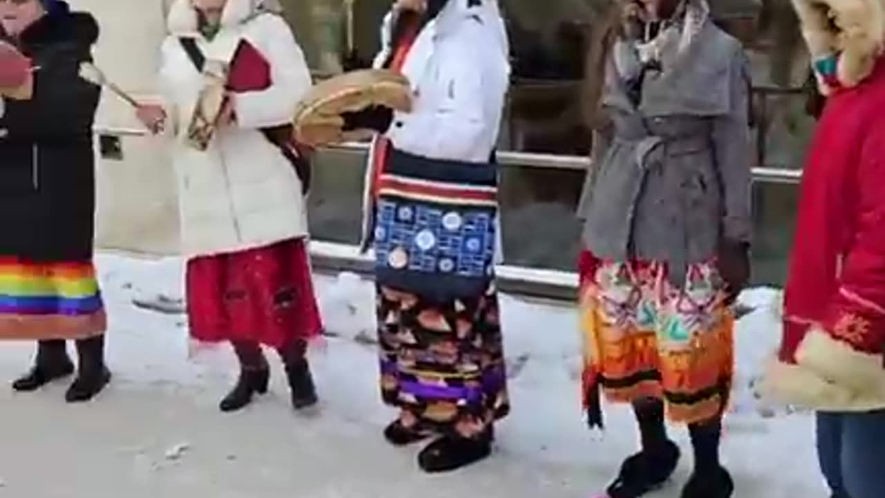 Protest Outside of Manitoba Courts in Support of Protecting Lemay Forest From Development