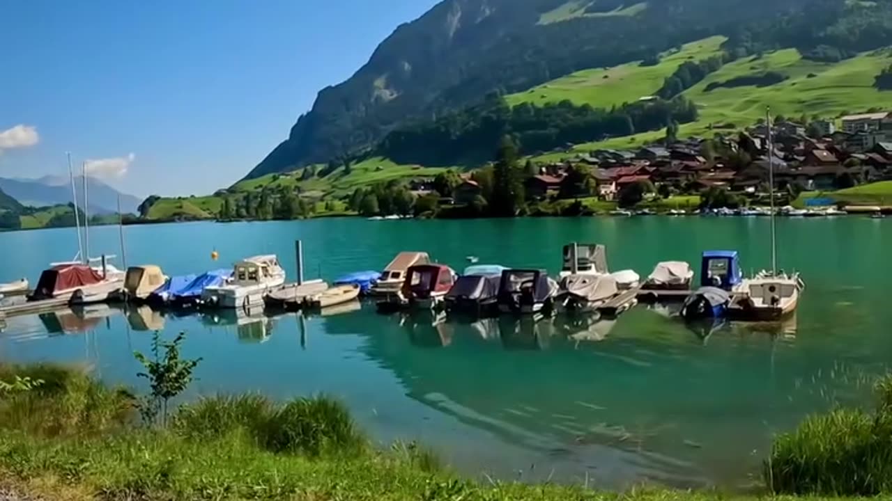 Lungern//villege,in Switzerland