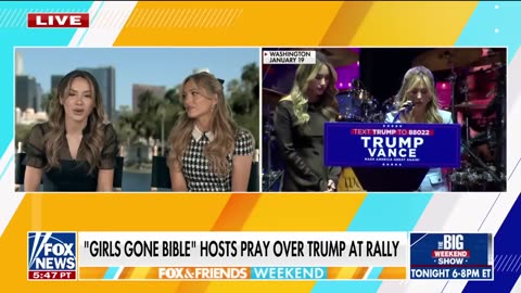 ‘Girls Gone Bible’ hosts pray for Trump at rally_ ‘It was such an honor’