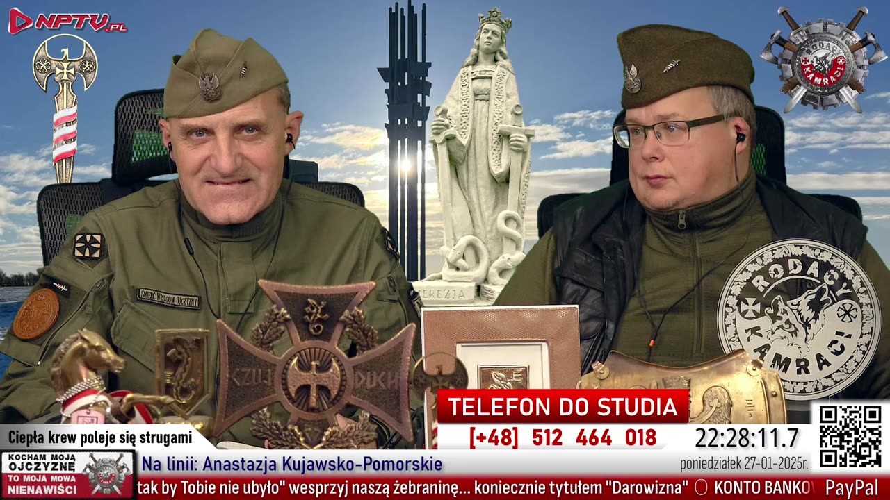 Ciepła krew poleje się strugami! Pon 27.01.2025r. W. Olszański, M. Osadowski Rodacy Kamraci NPTV.pl