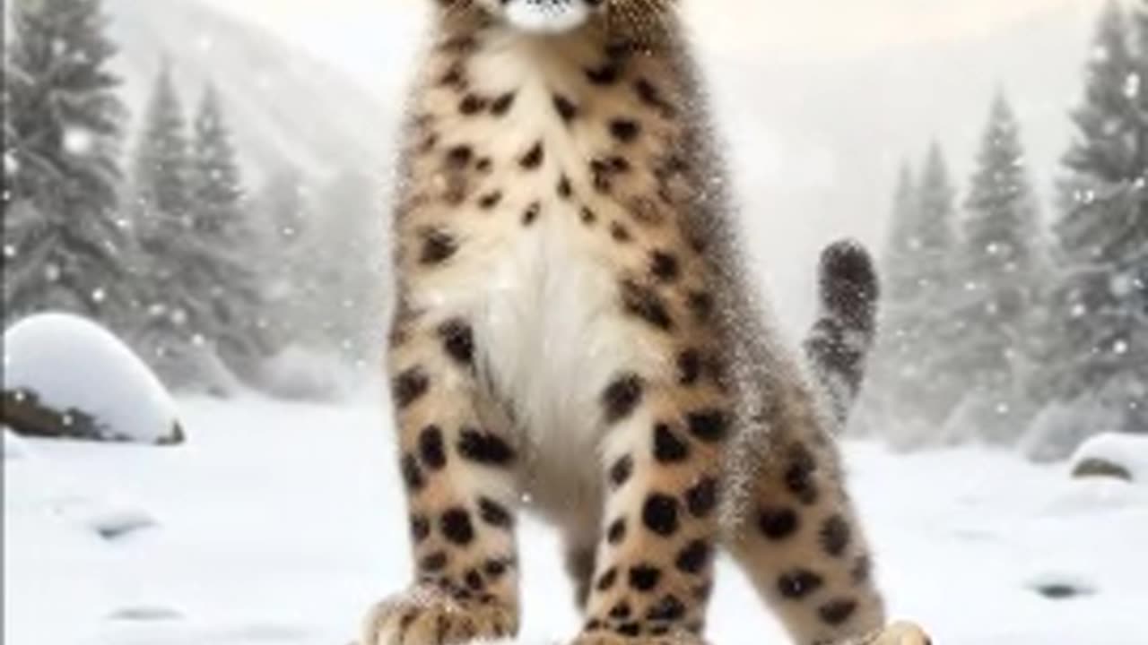 Snow leopard cube vs Tiger cub vs big cats