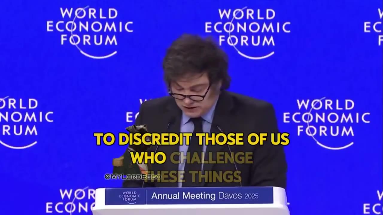 DAVOS: Argentina’s Milei confronts the WEF globalists for their policies that are ...