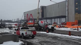 ⚒️2020👷‍♂️12-02🪖 Construction @ Work Building The Amazon West Warehouse Part 2 In Ottawa ❄️ Canada 🍁