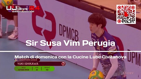 Sir Susa Vim Perugia Match di domenica con la Cucine Lube Civitanova