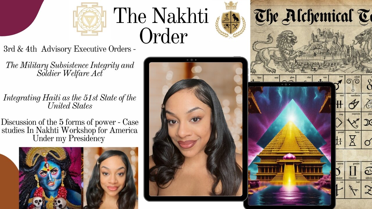 3rd & 4th Nakhti Executive Orders: For Military & One for Haiti, Plus workshop on 5 forms of Power