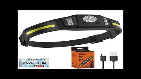 Smart Sensor 600 Lumens XPG+COB LED Headlamps Double Light Source Headlight Review