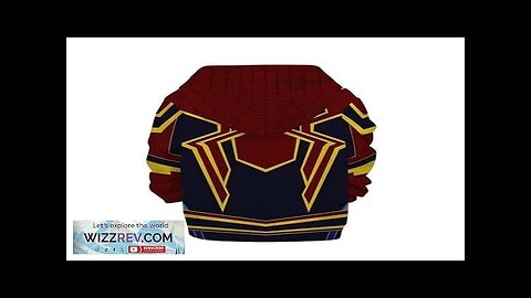 Marvel Iron Spiderman Cosplay Suit Cool Kids Hoodie Jacket Review