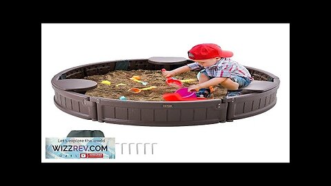 VEVOR Sandbox with Cover 47.2 x 9.1 in Round Sand Box HDPE Review