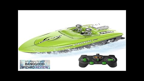 Flytec V222 RTR 2.4G 20km/h RC Boat Jumping Racing High Speed Fun Review