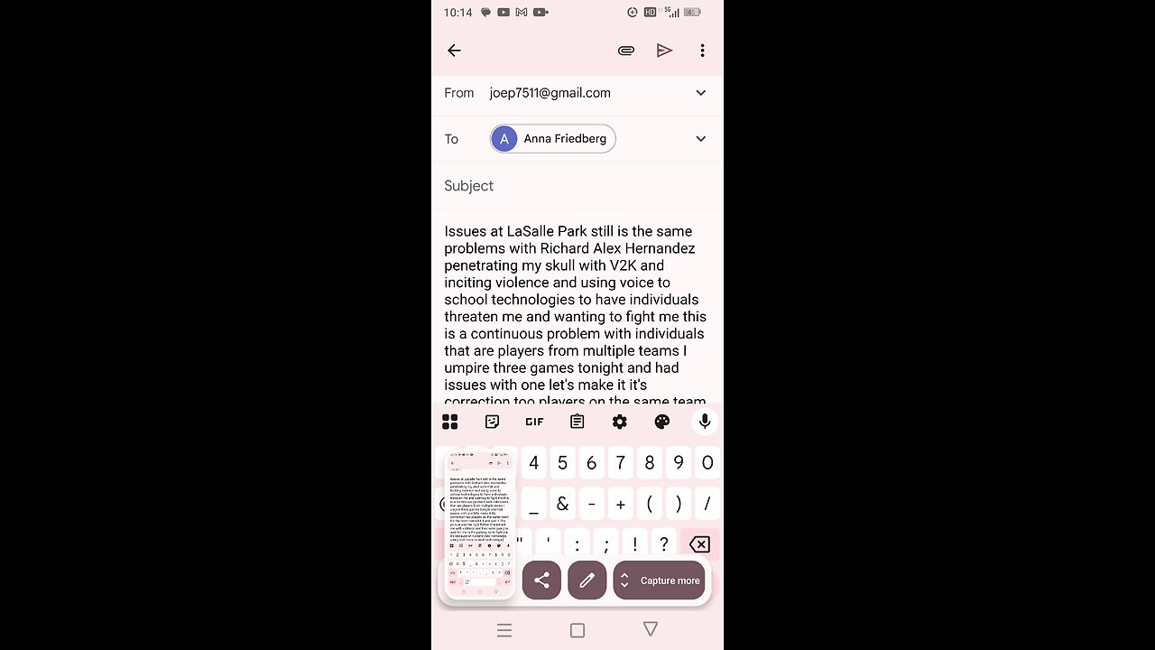 @ approximately 11:21pm on 03/07/2025 Richard Alex Hernandez said "Don't let him do it"