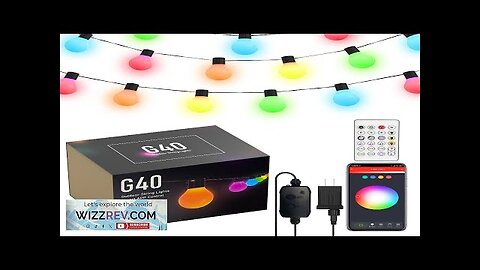 G40 Outdoor Lights Garland DIY String Lights Shatterproof Bulbs for Patio Garden Review