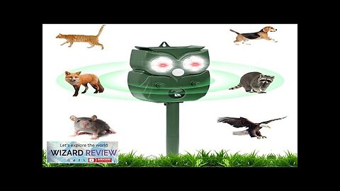 Solar Powered Rodent Ultrasonic Animal Repellent Waterproof Motion Detection Review