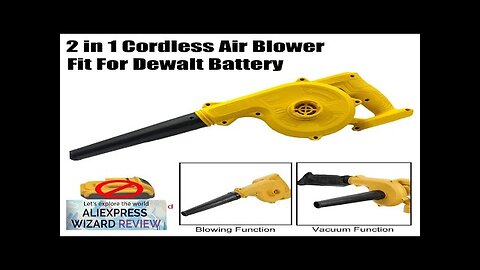 2 in 1 Cordless Air Blower & Vacuum Cleaner Electric Dust Computer Review