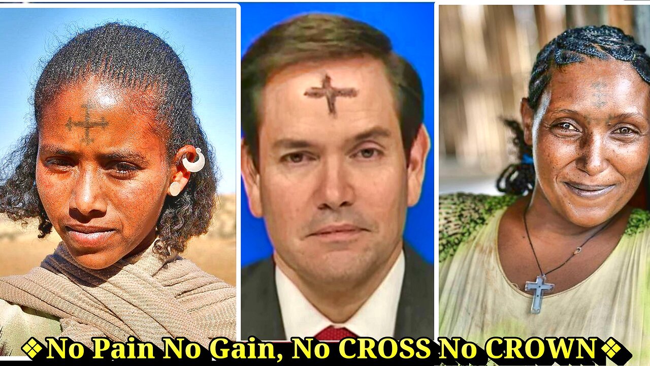 Ethiopian Christian Women Get a Permanent Cross Tattoo on The Forehead Since The 4th Century