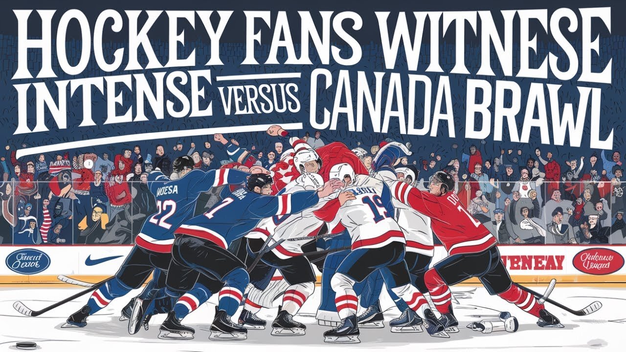 Hockey Fans Witness INTENSE USA Versus Canada Brawl