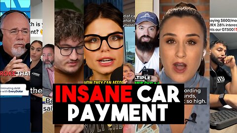 The Car Payment Epidemic‼️