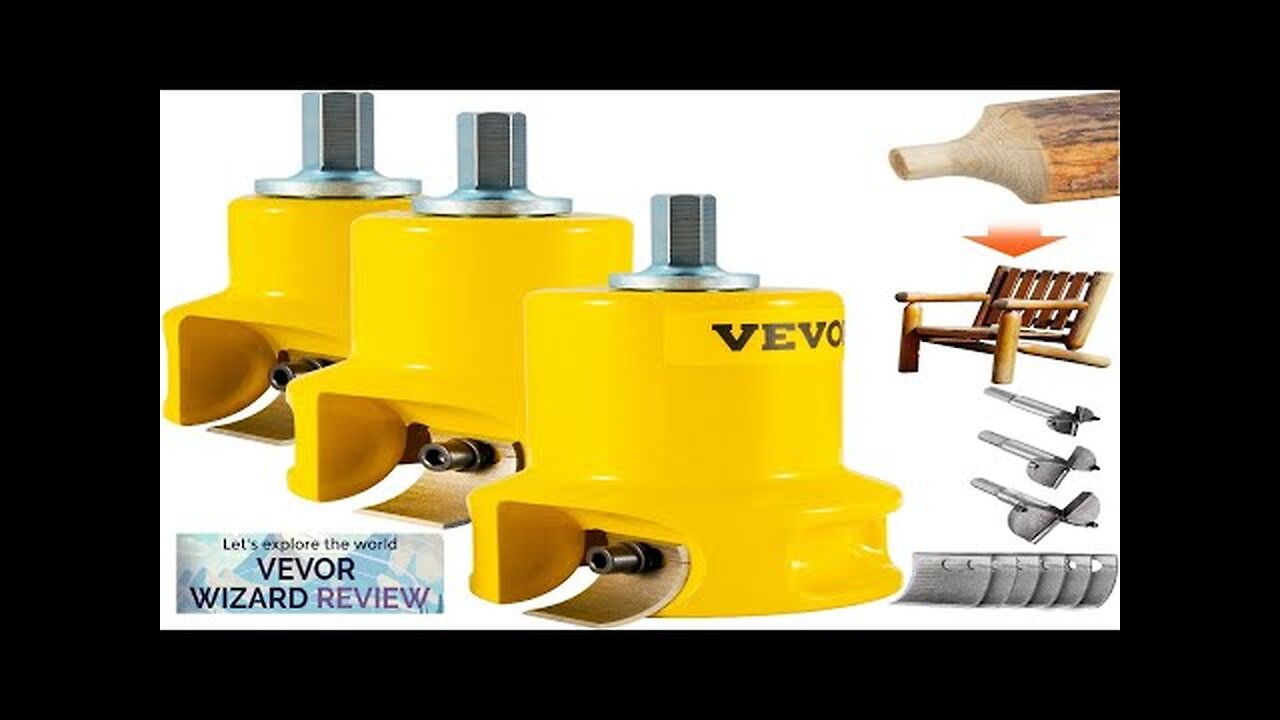 VEVOR Tenon Cutter 1"/25.4mm & 1.5"/38mm & 2"/50.8mm with Dual Curved Blades Review