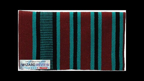 Weaver Leather Double Weave Saddle Blanket Burgundy/Turquoise/Black 32" x 64" Review