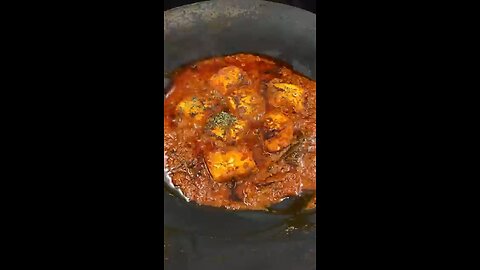 Changezi Paneer cooking