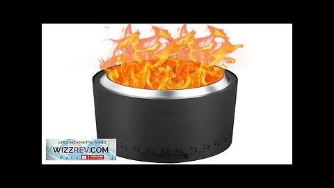 VEVOR Smokeless Fire Pit Stove Bonfire 15.8 in Dia Wood Burning Stainless Review