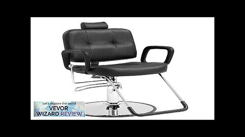 VEVOR Salon Chair Hydraulic Recliner Barber Chair for Hair Stylist 360 Degrees Review