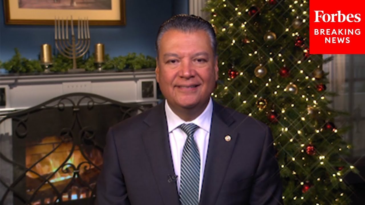 Alex Padilla Delivers His 2024 Holiday Message And Urges People To 'Stay Engaged' In Politics