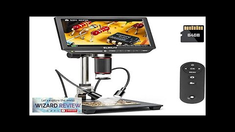 4K Digital Microscope Elikliv EM4K 8" Coin Microscope 2000x 52MP HDMI Microscope Review