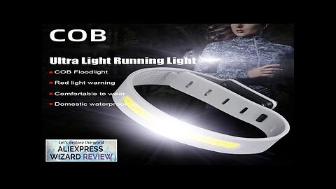 500LM COB LED Mini Armband Light Rechargeable Night Running Warning Light Waterproof Review