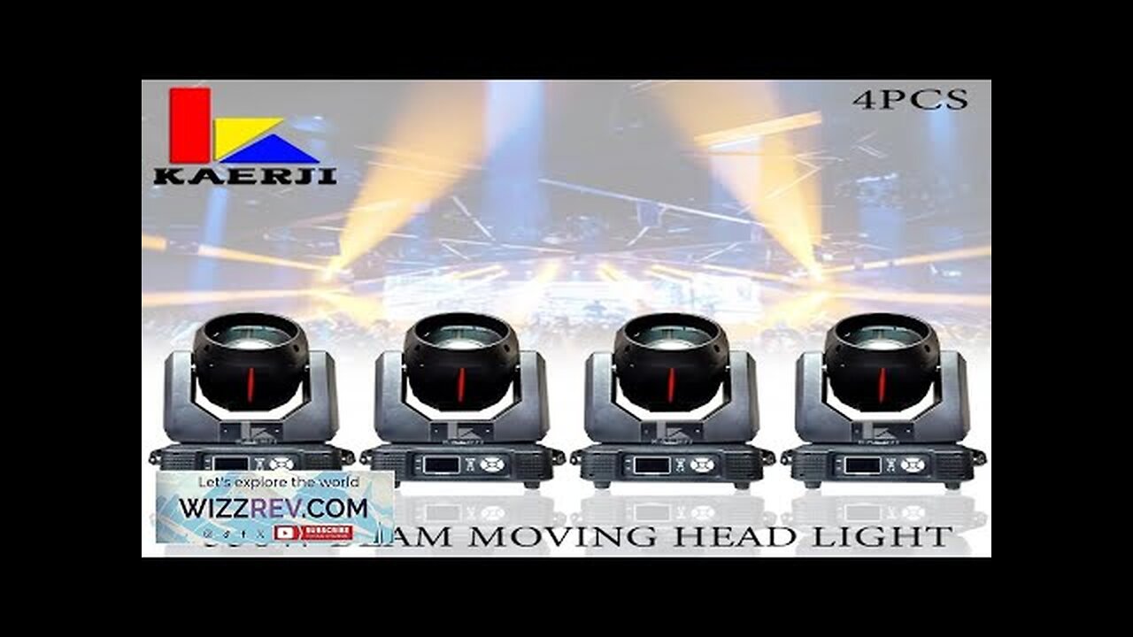 No Tax 4Pcs Moving Head Light 350W Stage Light Effect Projector Review