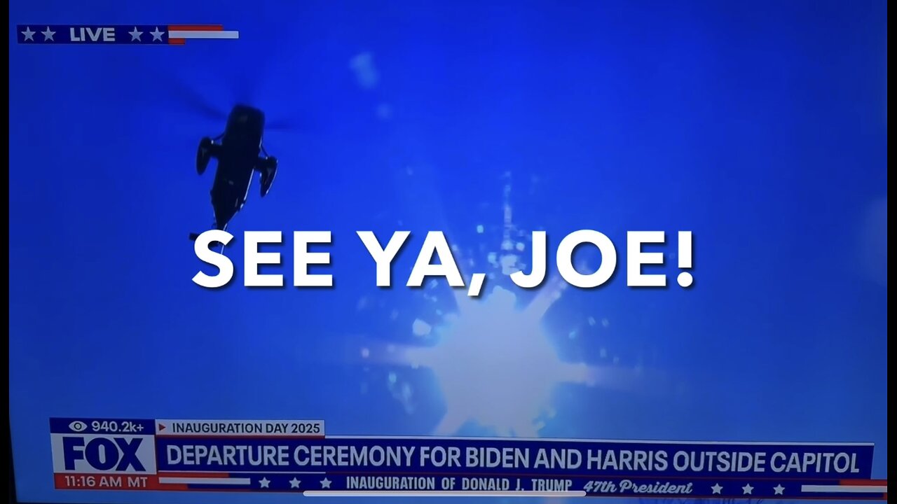 The Nightmare is over Biden has left the building
