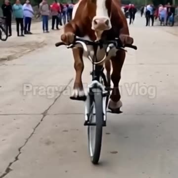Cow funny movement