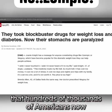 OZEMPIC – Weight Loss Drug Black Box CANCER Warning – Dr. Ardis