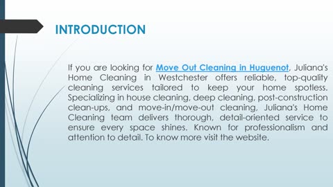 If you are looking for Move Out Cleaning in Huguenot