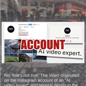 Fact Check: Video Does NOT Show Sinkhole In Paris -- AI Generated