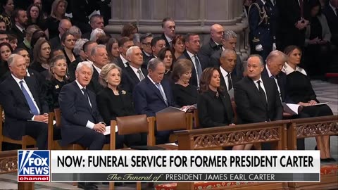 Trump, Obama chat at Jimmy Carter's funeral