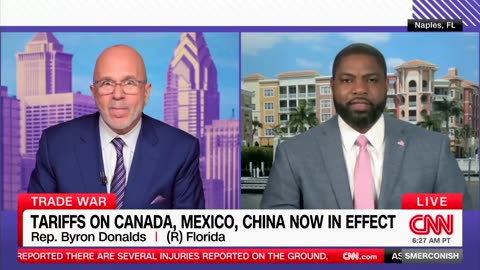 Byron Donalds Tells CNN Why Border Security Will Save More Money Than a Trade War Will Cost